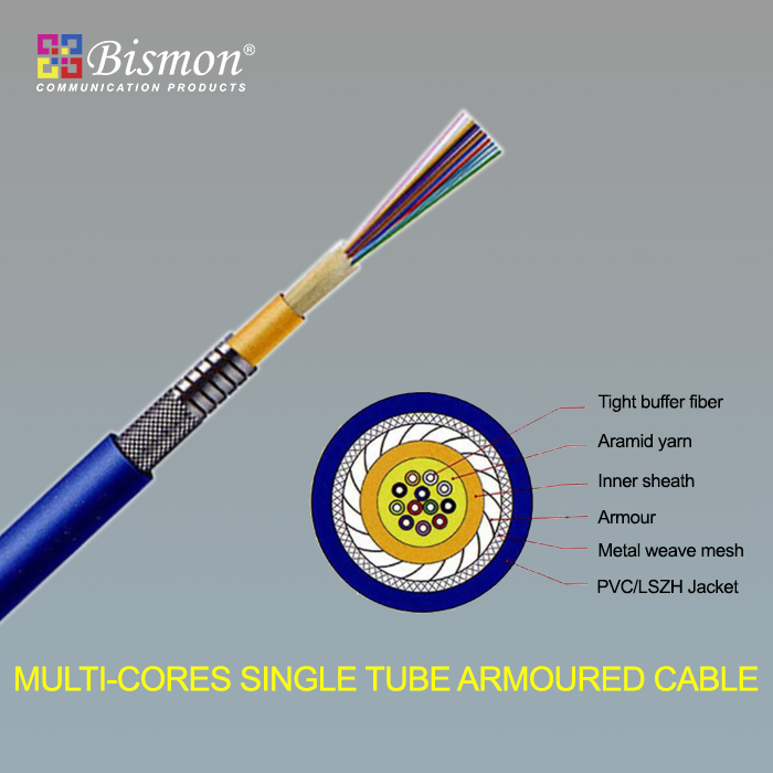 - Multi-cores Single tube Armoured Cable